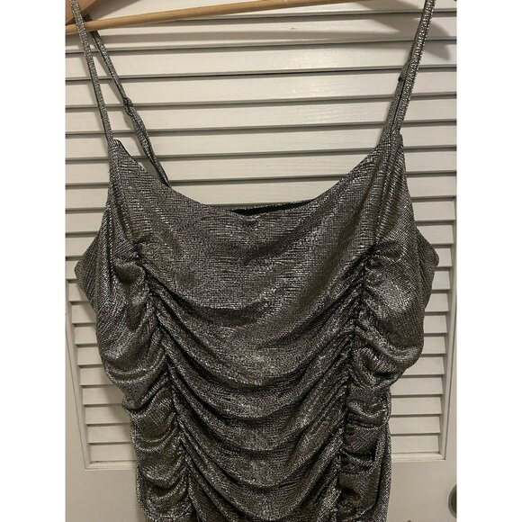 NWT Forever 21 Plus Lined Dress Size 3X Gold Sequin Adjustable Strap Party - Picture 2 of 8